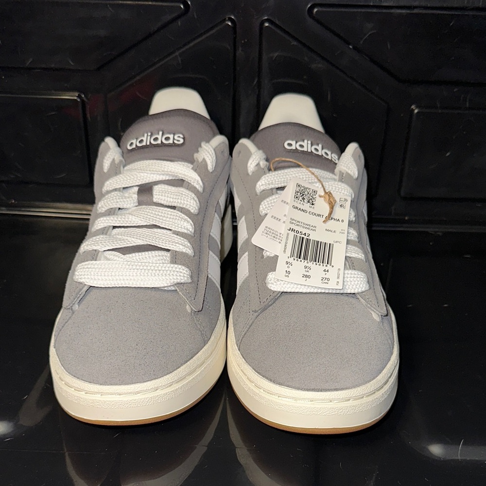Adidas Classic Gray and White Sneakers